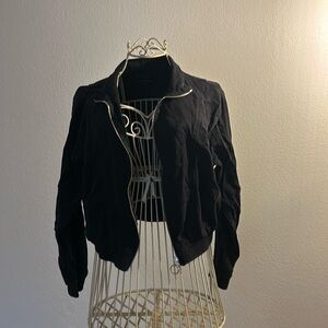 Haute Monde lightweight black jean jacket